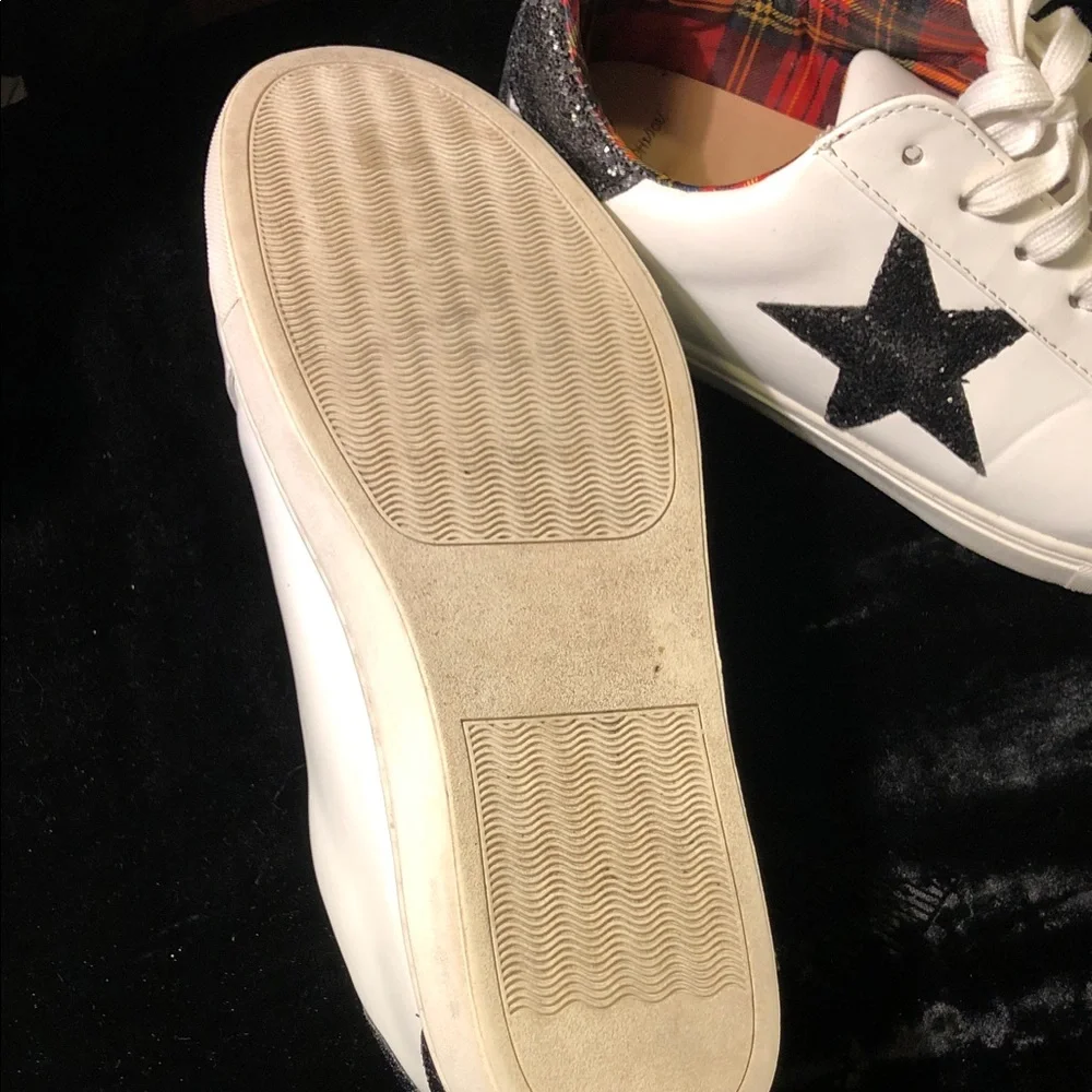 Torrid White Sneakers with Black Star Detail Betsy Johnson Edition 11.5 women’s